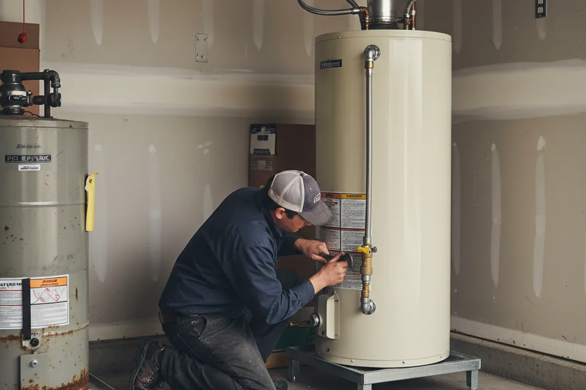Water heater and shutoff valve replacement in Little Mountain
